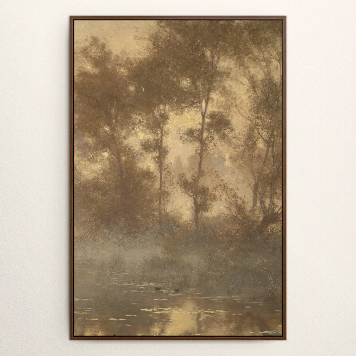 Sunlit Woodland Pond wall art