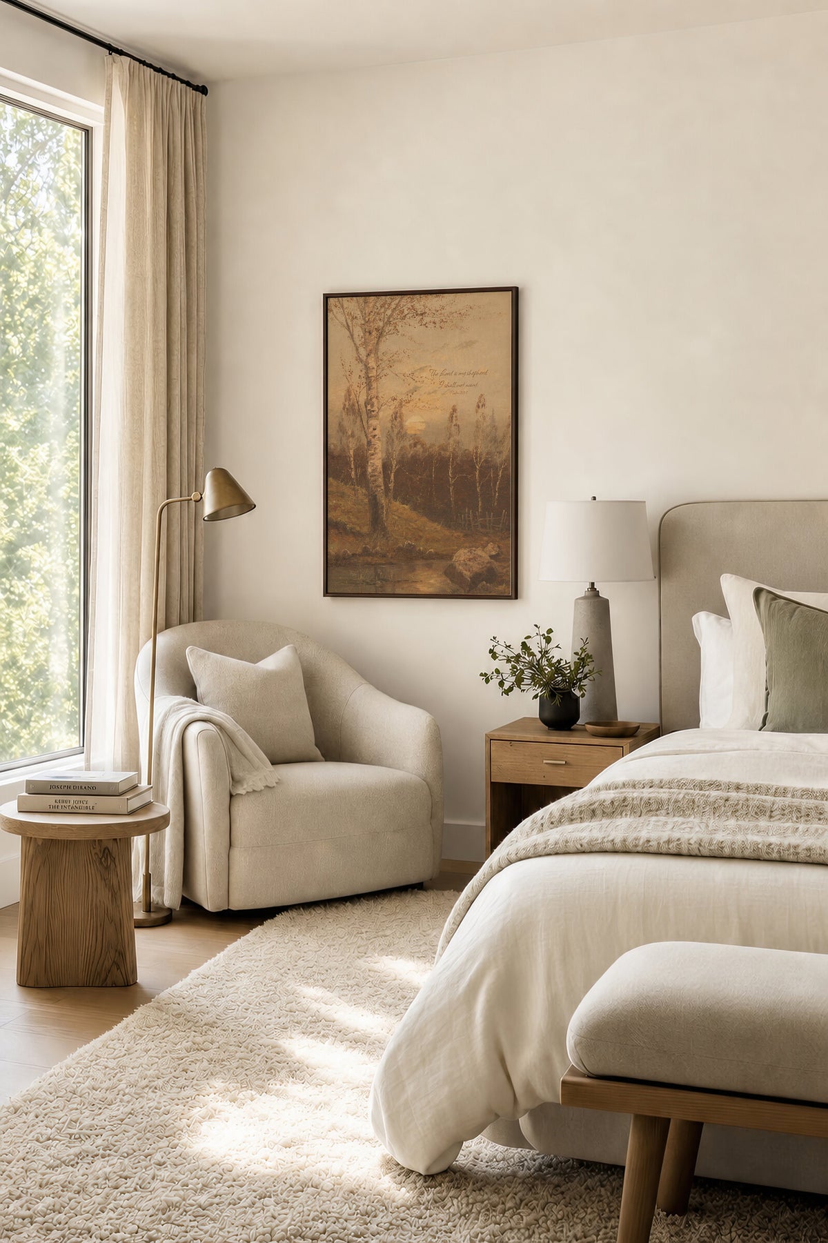 My Shepherd Evening Copper — Psalm 23:1 wall art