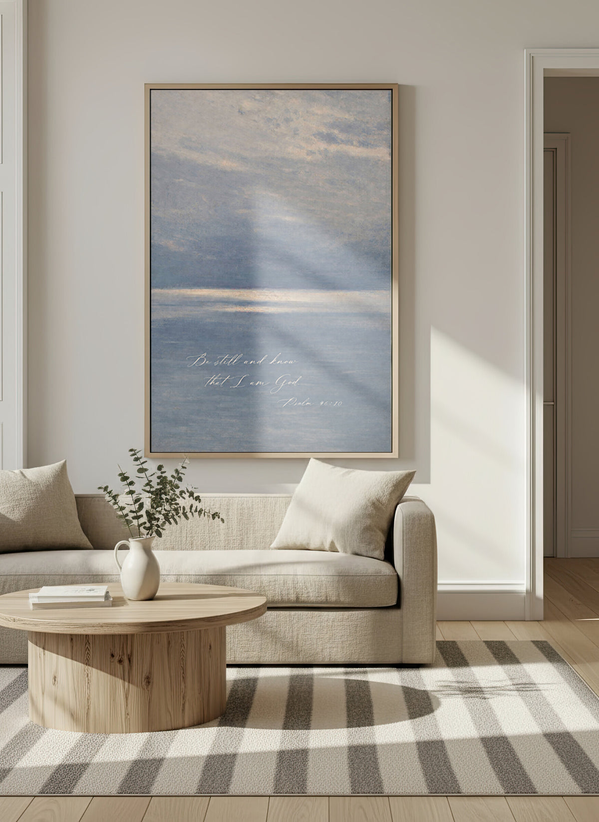 Be Still Blue Waters wall art