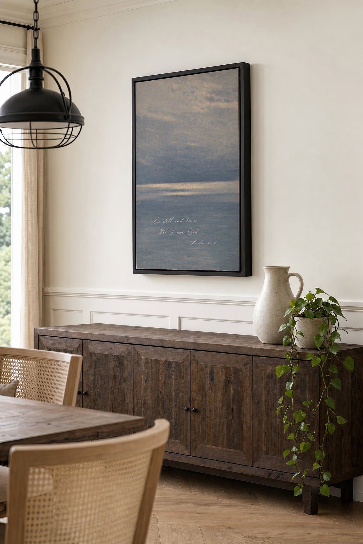 Be Still Blue Waters wall art