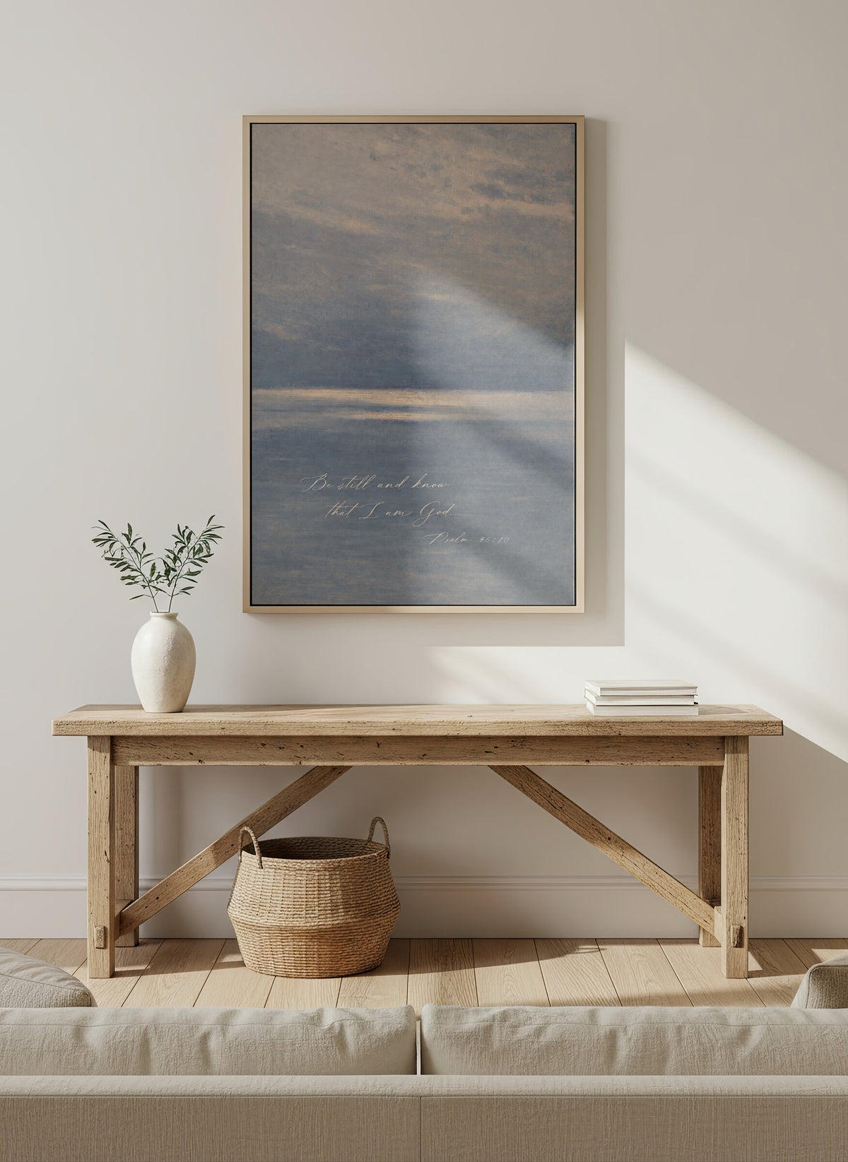 Be Still Blue Waters wall art