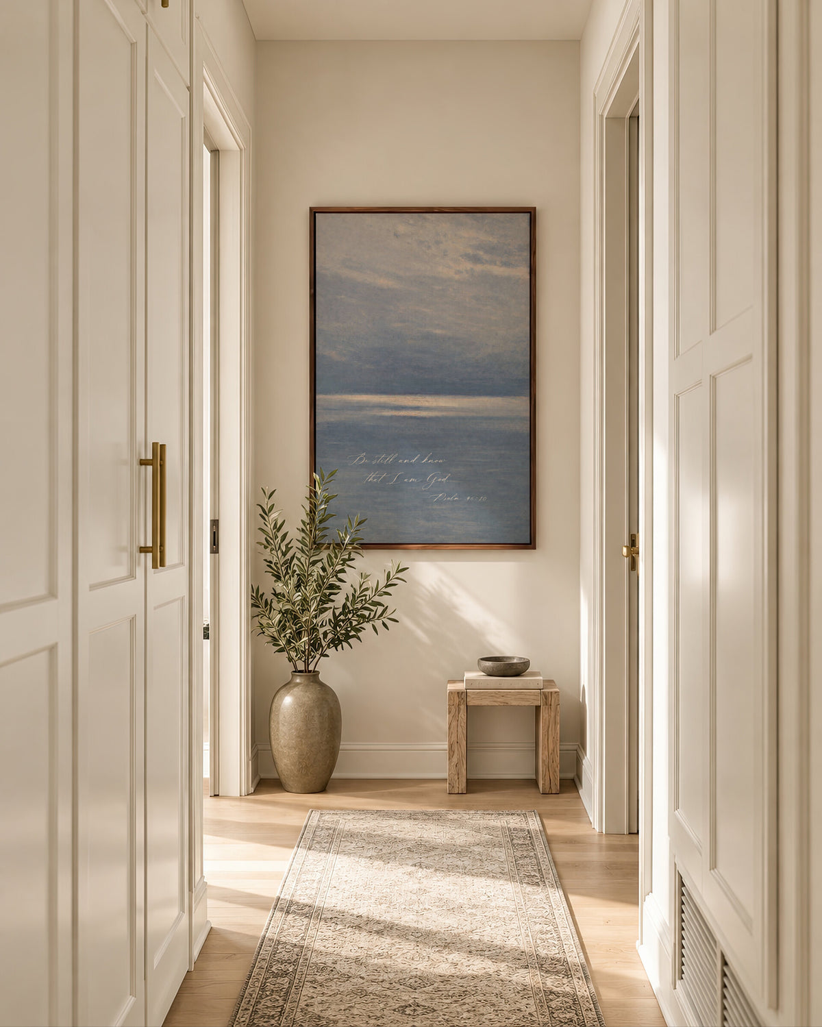 Be Still Blue Waters wall art