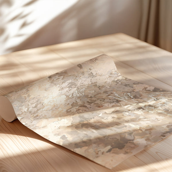 Soft Beige Foliage printed on premium matte art paper