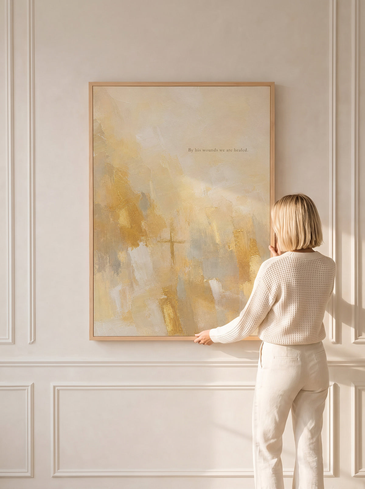 By His Wounds We Are Healed — Isaiah 53:5 wall art