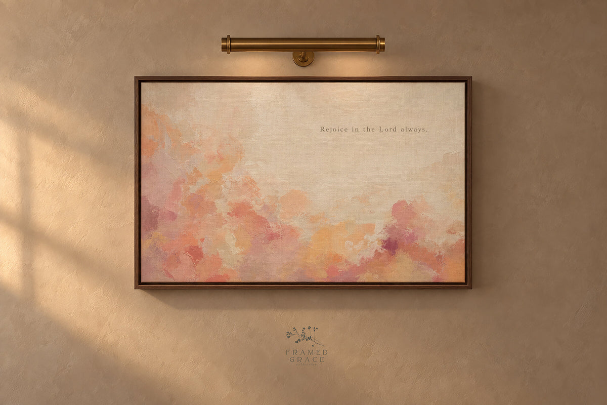 Rejoice in the Lord Always — Philippians 4:4 wall art