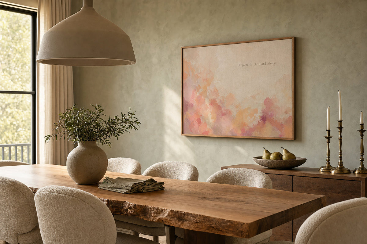 Rejoice in the Lord Always — Philippians 4:4 wall art