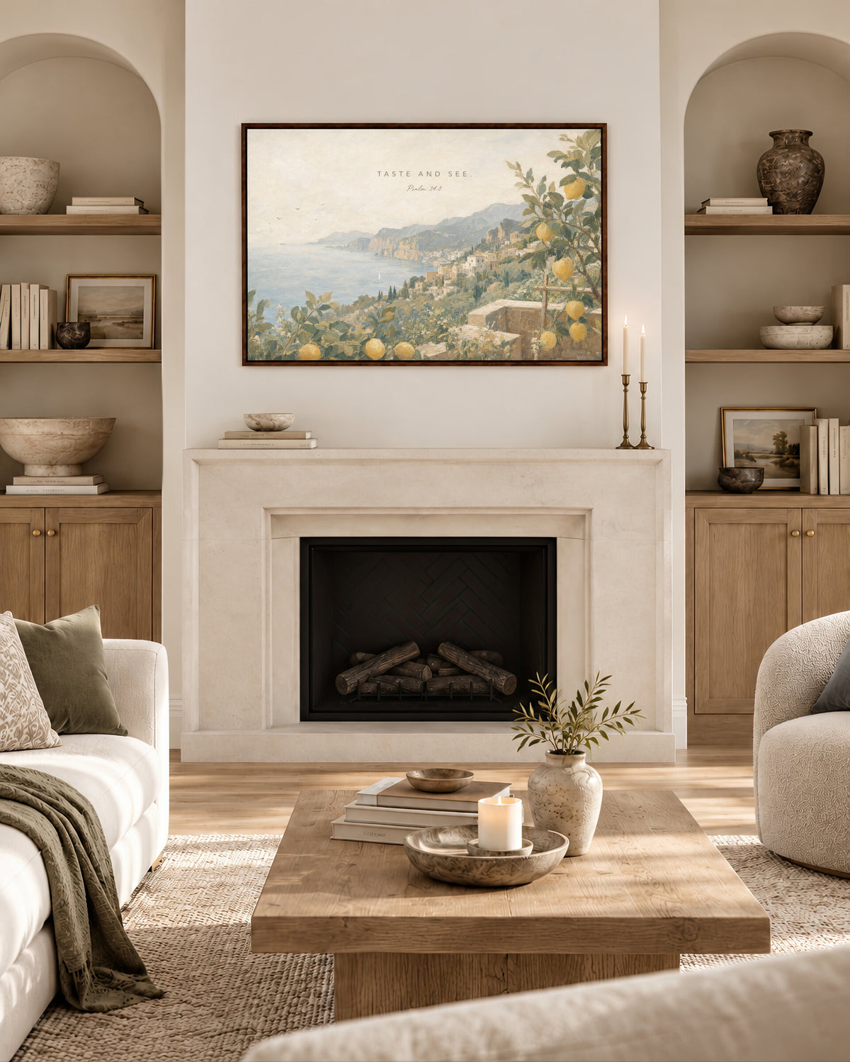 Taste and See Lemon Coast — Psalm 34:8 wall art