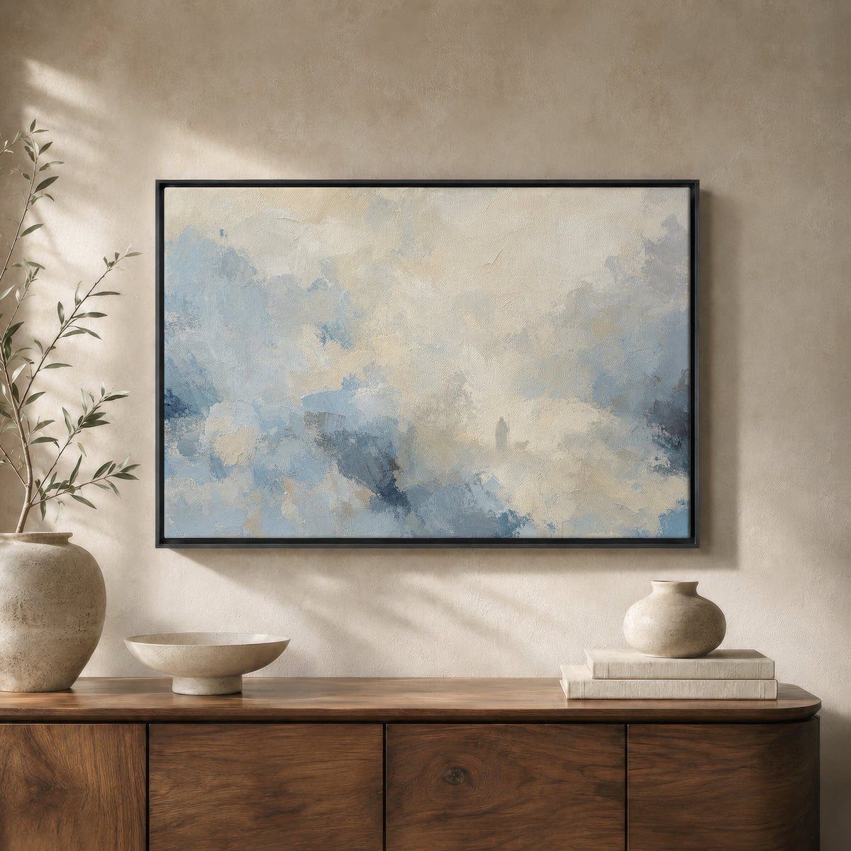 Good Shepherd Blue Ivory wall art