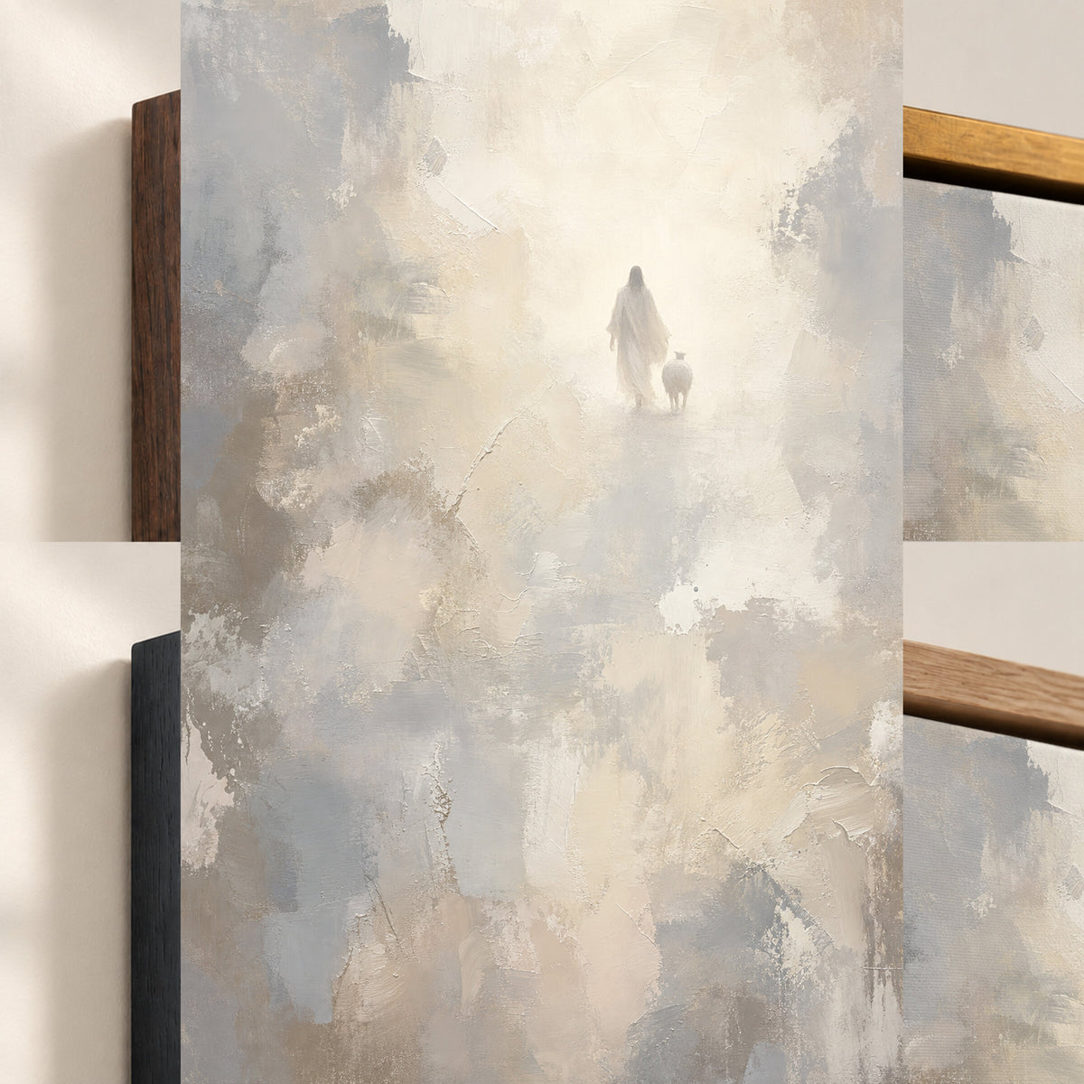 Good Shepherd Stone Grey wall art
