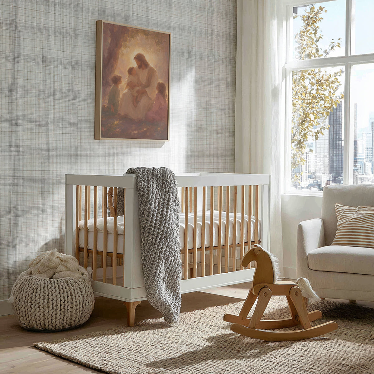 Jesus with the Little Children wall art