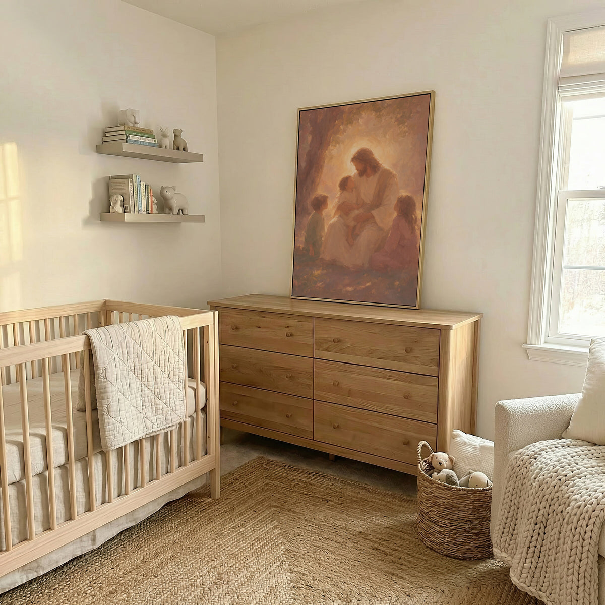 Jesus with the Little Children wall art