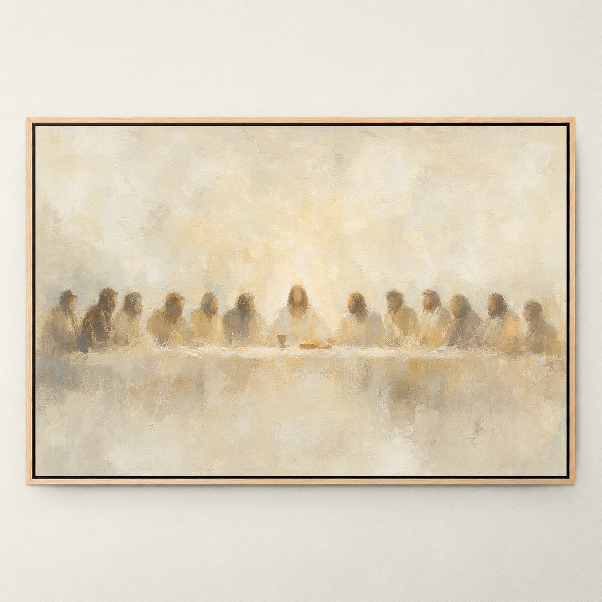 Last Supper Neutral Beige wall art