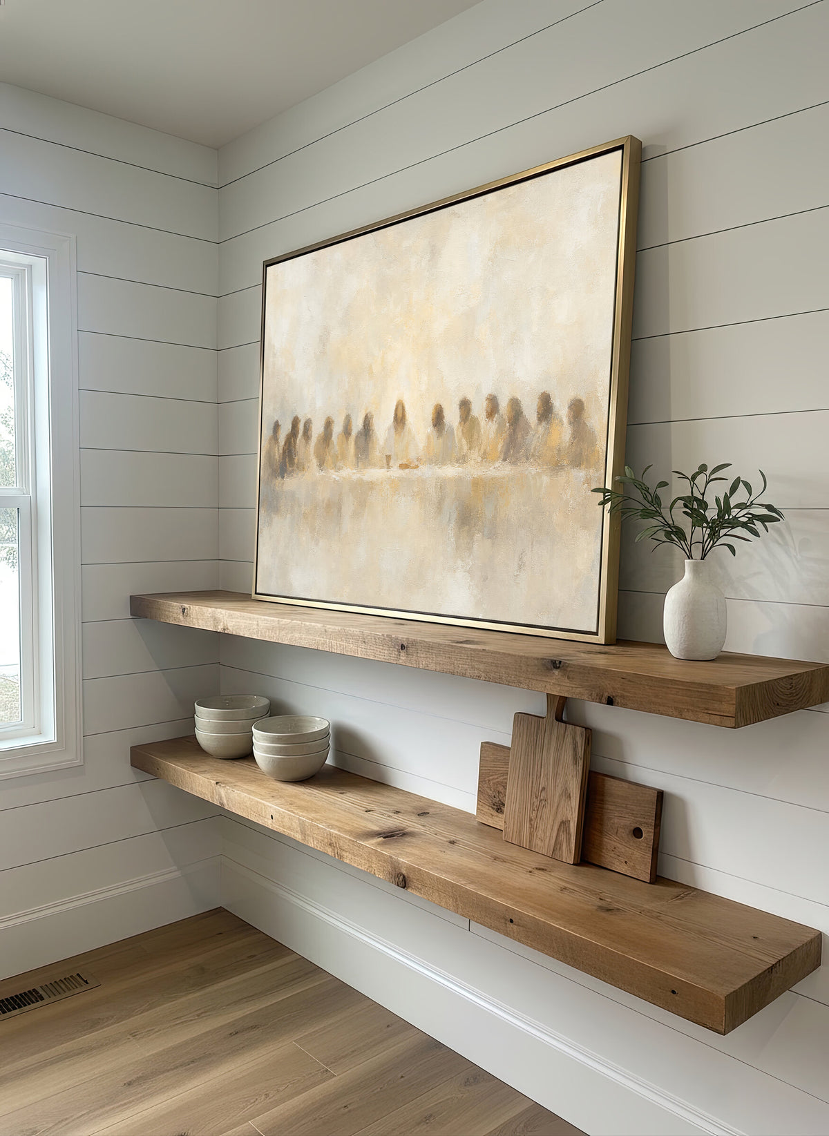 Last Supper Neutral Beige wall art