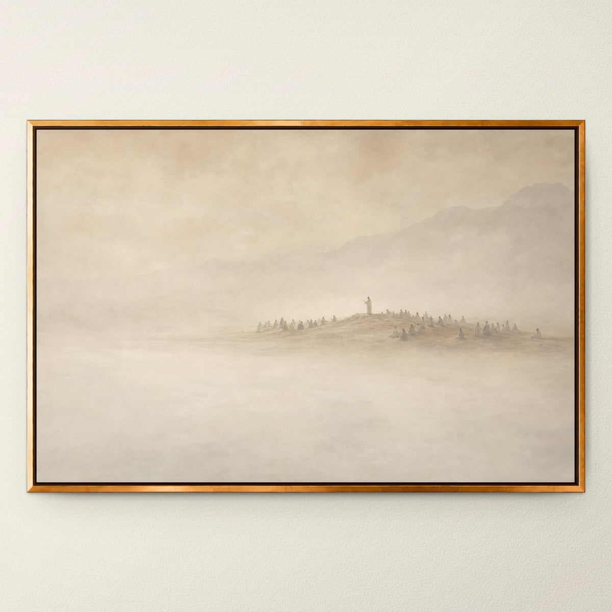 Distant City in the Mist wall art