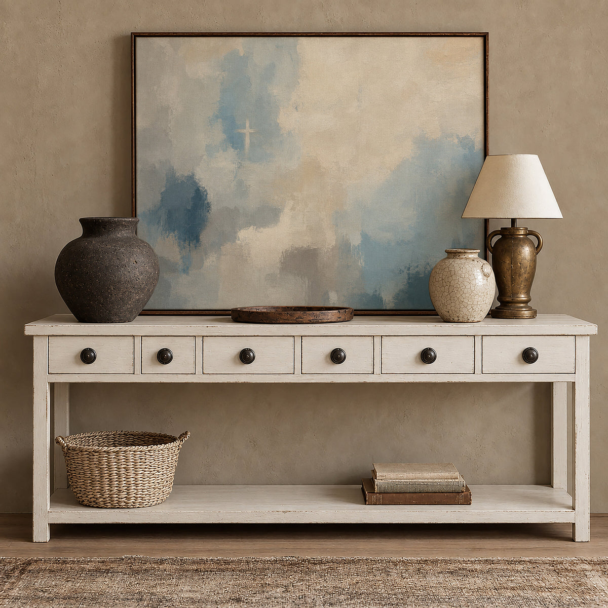 Blue Cross wall art