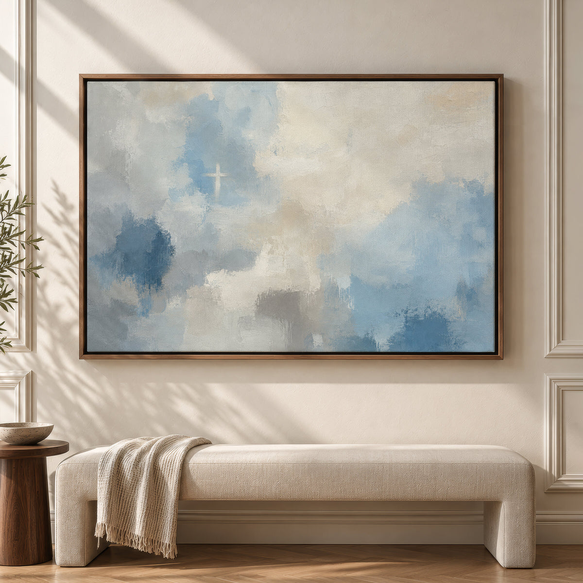 Blue Cross wall art