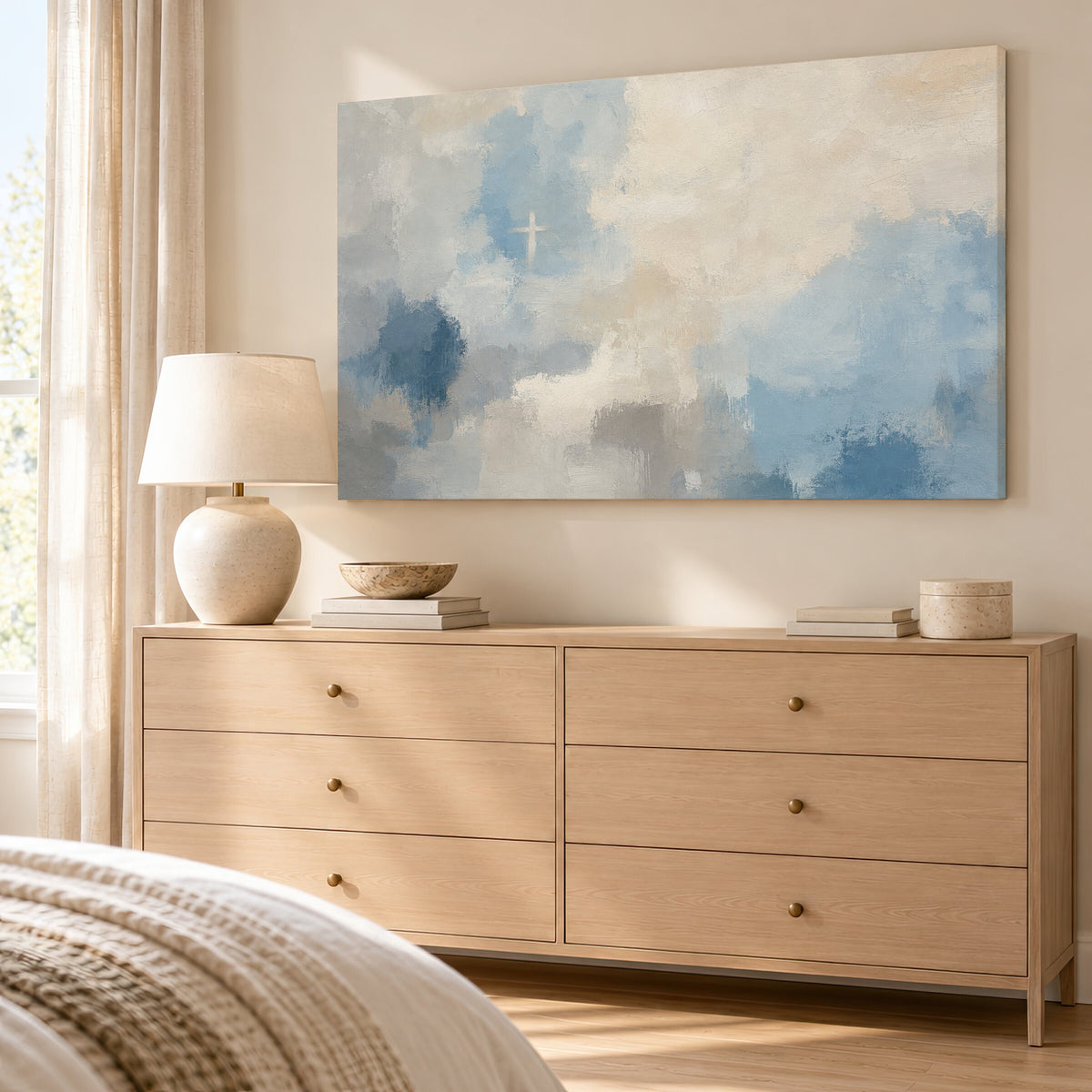 Blue Cross wall art