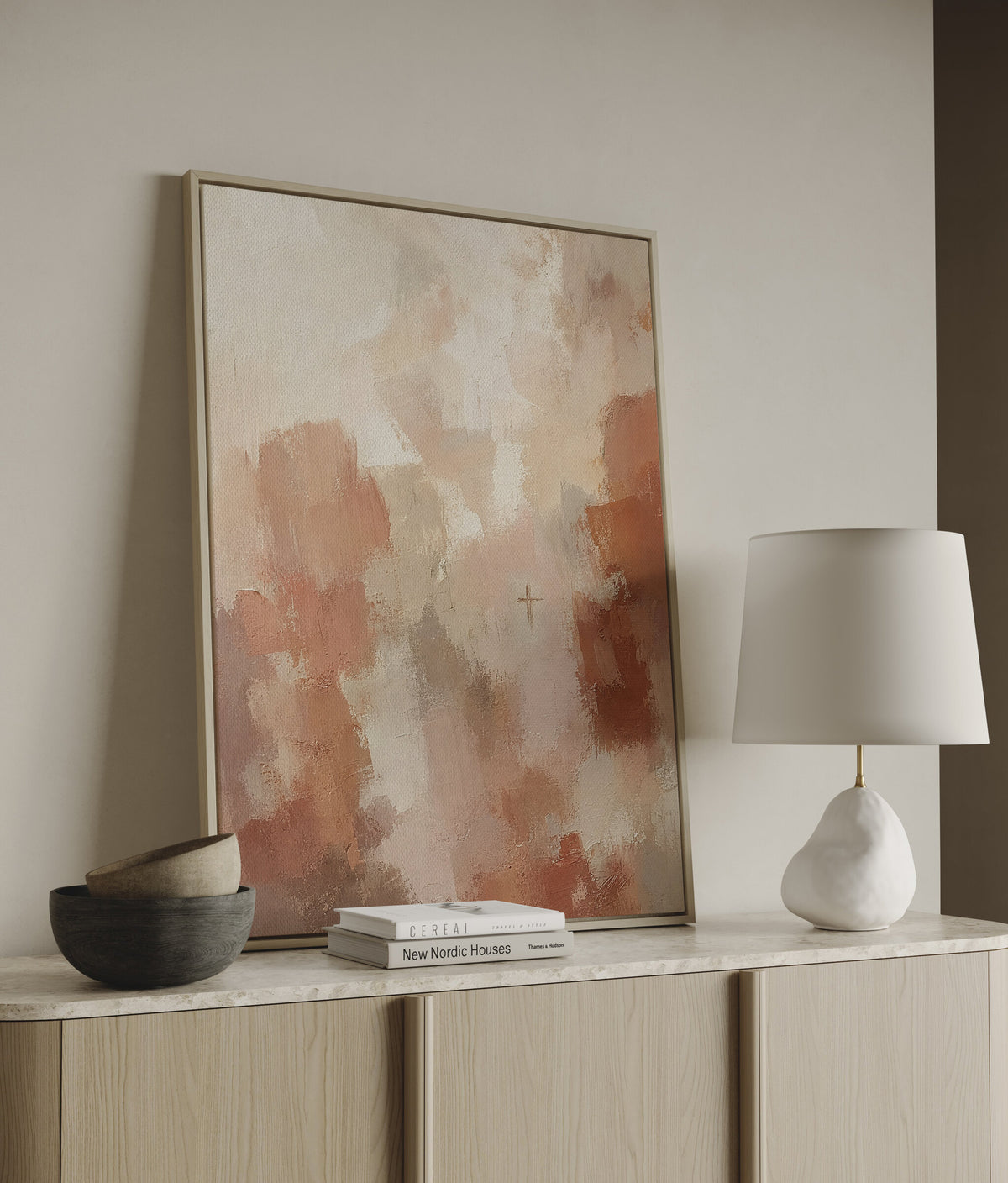 Cross Terracotta Clay wall art