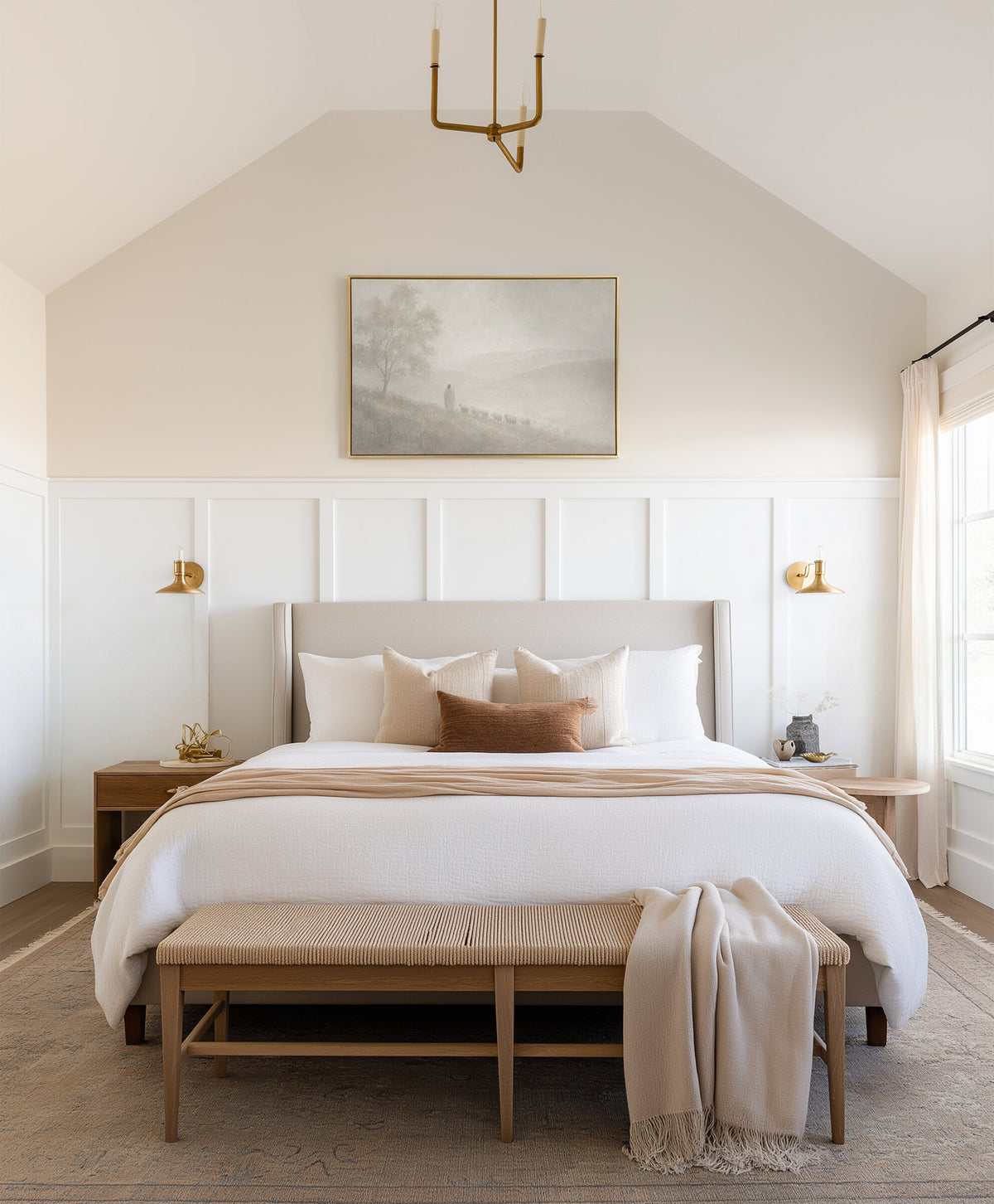 Good Shepherd Neutral Beige wall art