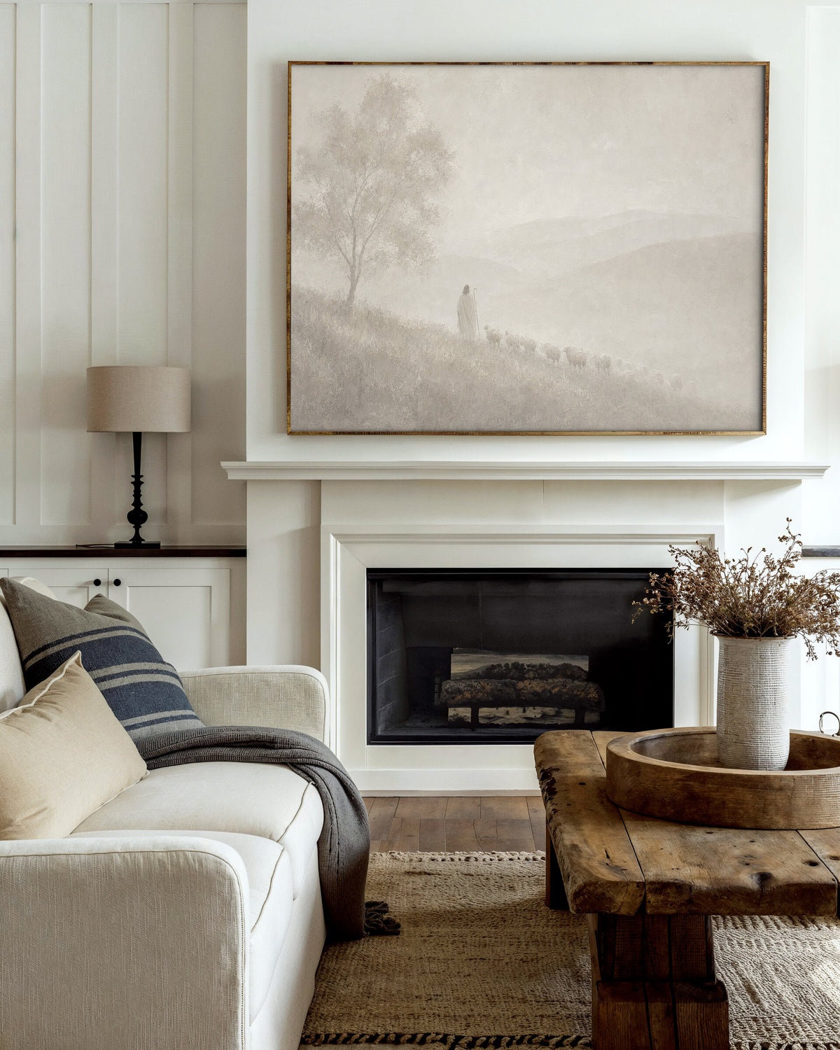 Good Shepherd Neutral Beige wall art