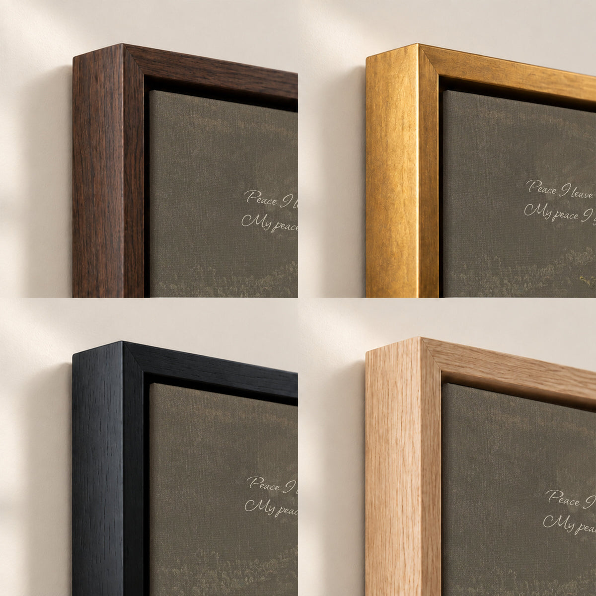 Olive Woodland Lake wall art