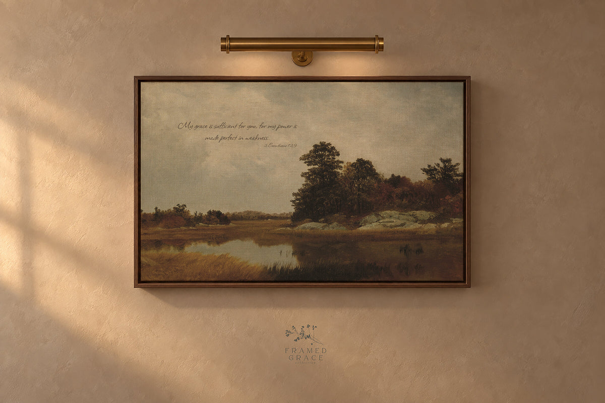 Oaks Beside the Marsh wall art