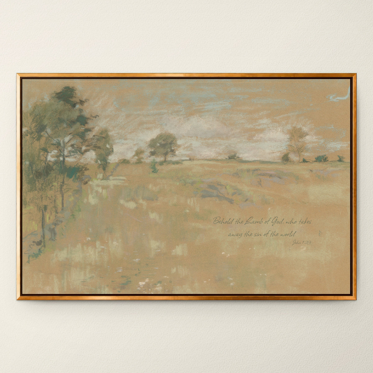 Golden Pasture wall art