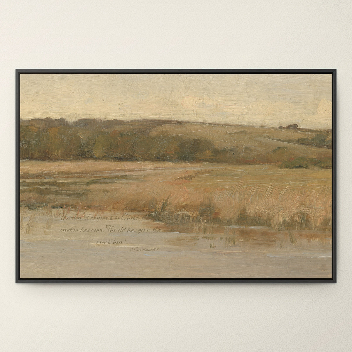 Wetland and Distant Hills wall art