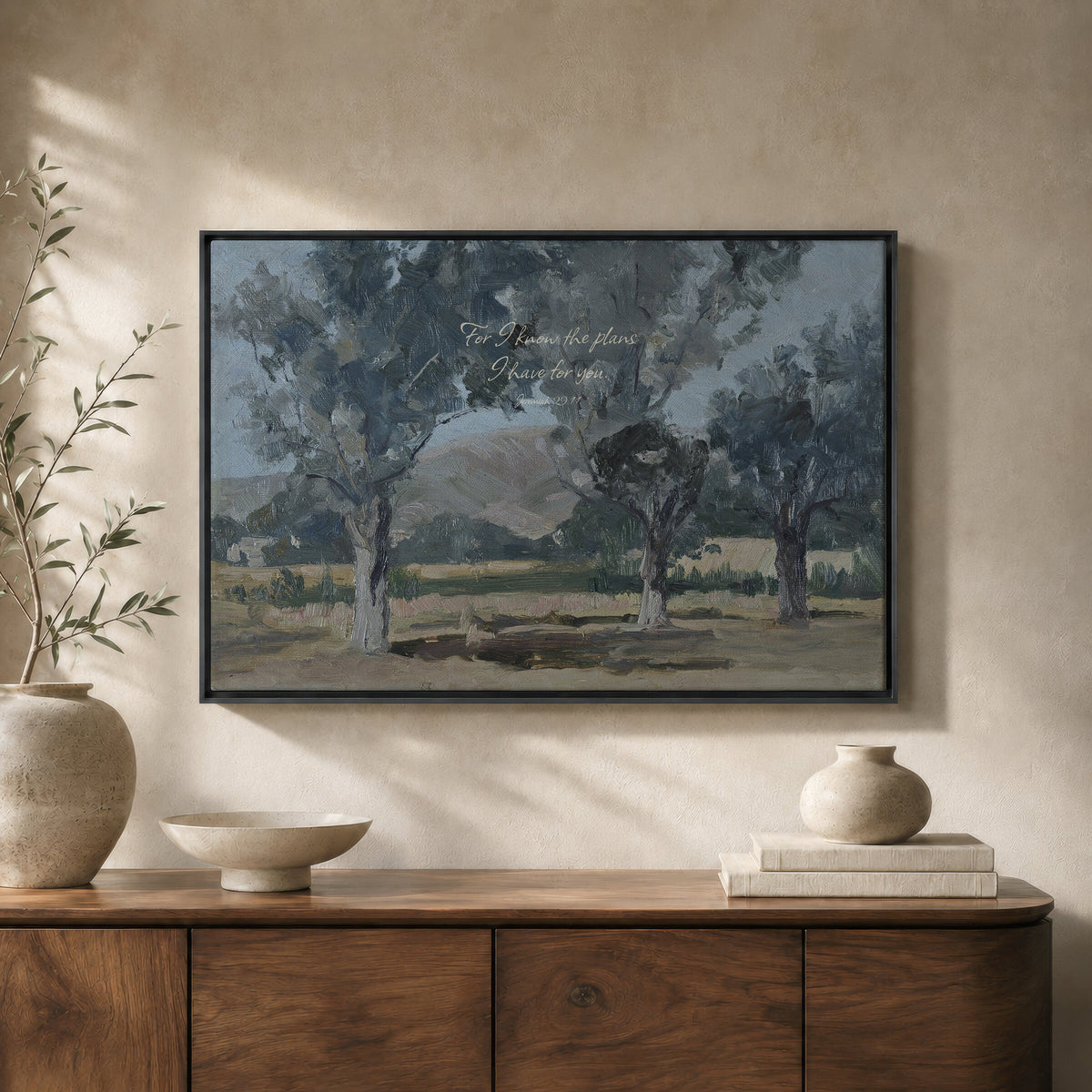 Dusky Oak Grove wall art