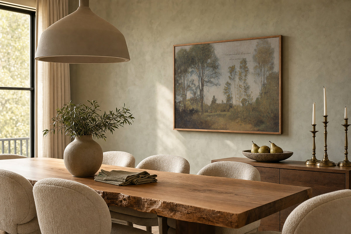 Tall Trees and Open Meadow wall art