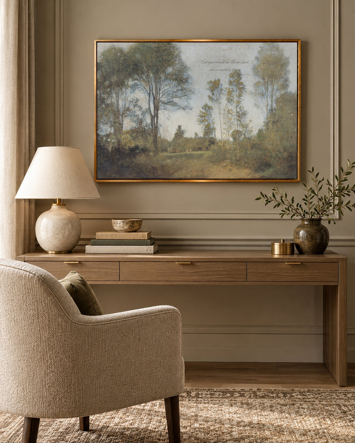 Tall Trees and Open Meadow wall art