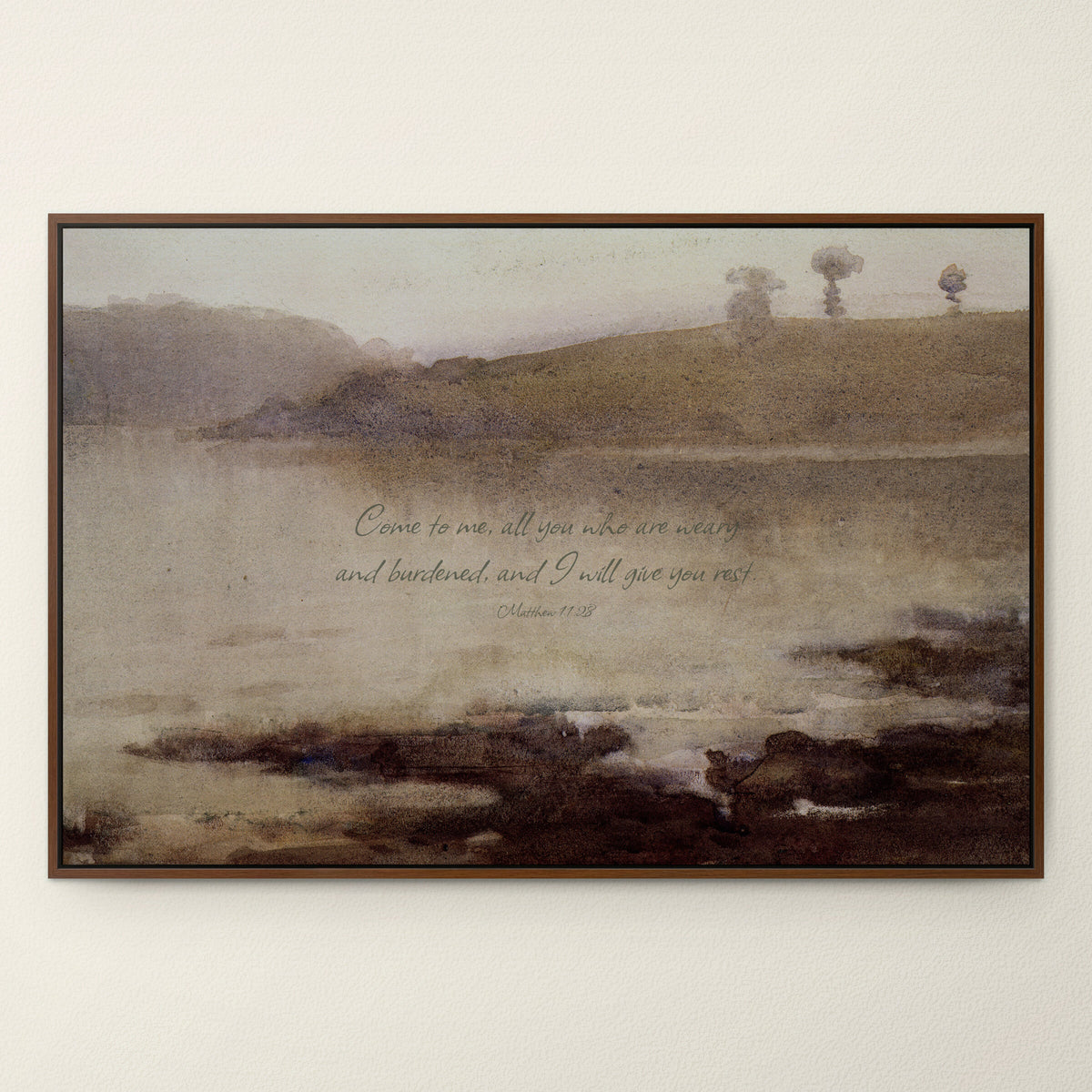 Quiet Grey Lake wall art