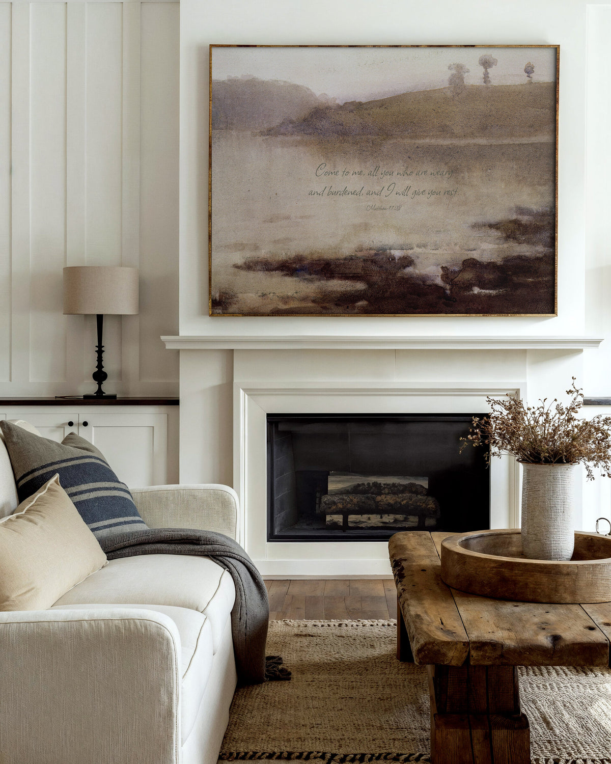 Quiet Grey Lake wall art