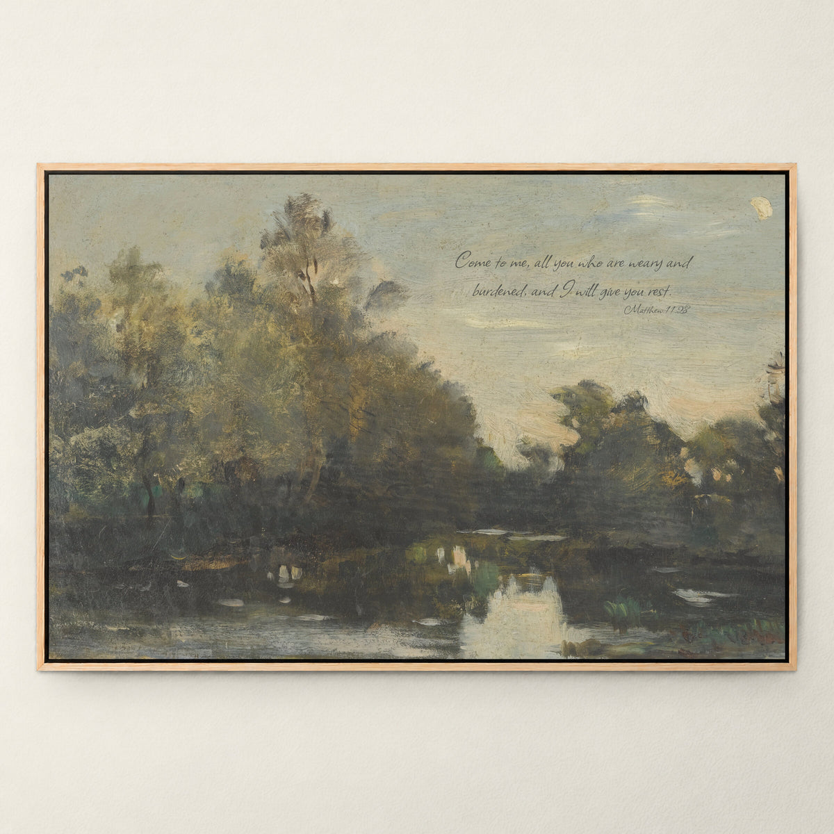 Trees Reflected in the Pond wall art