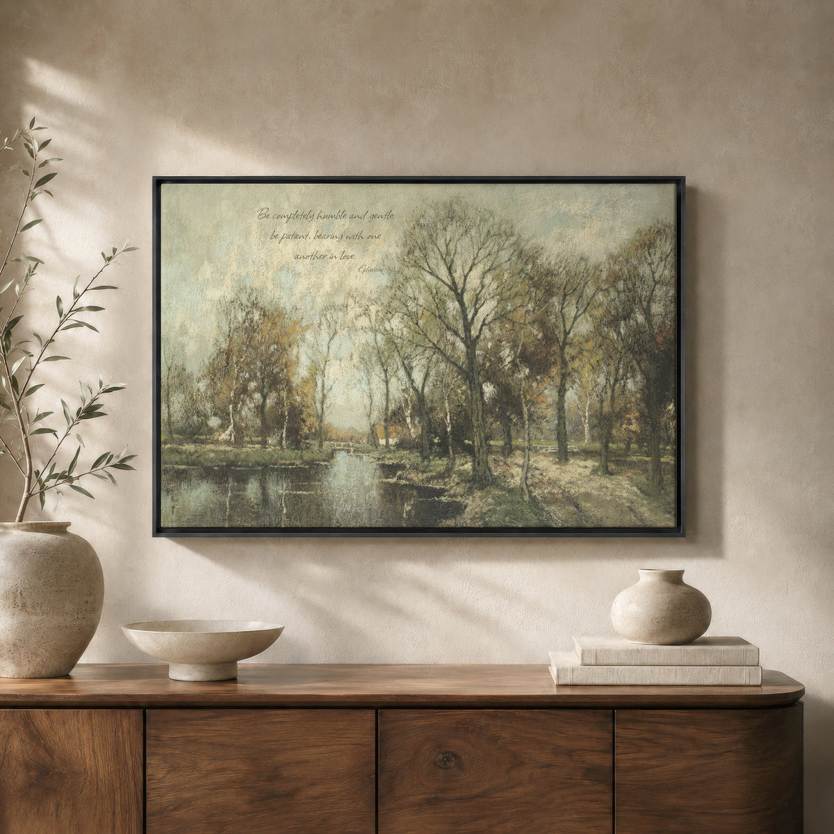Flooded Woodland River wall art
