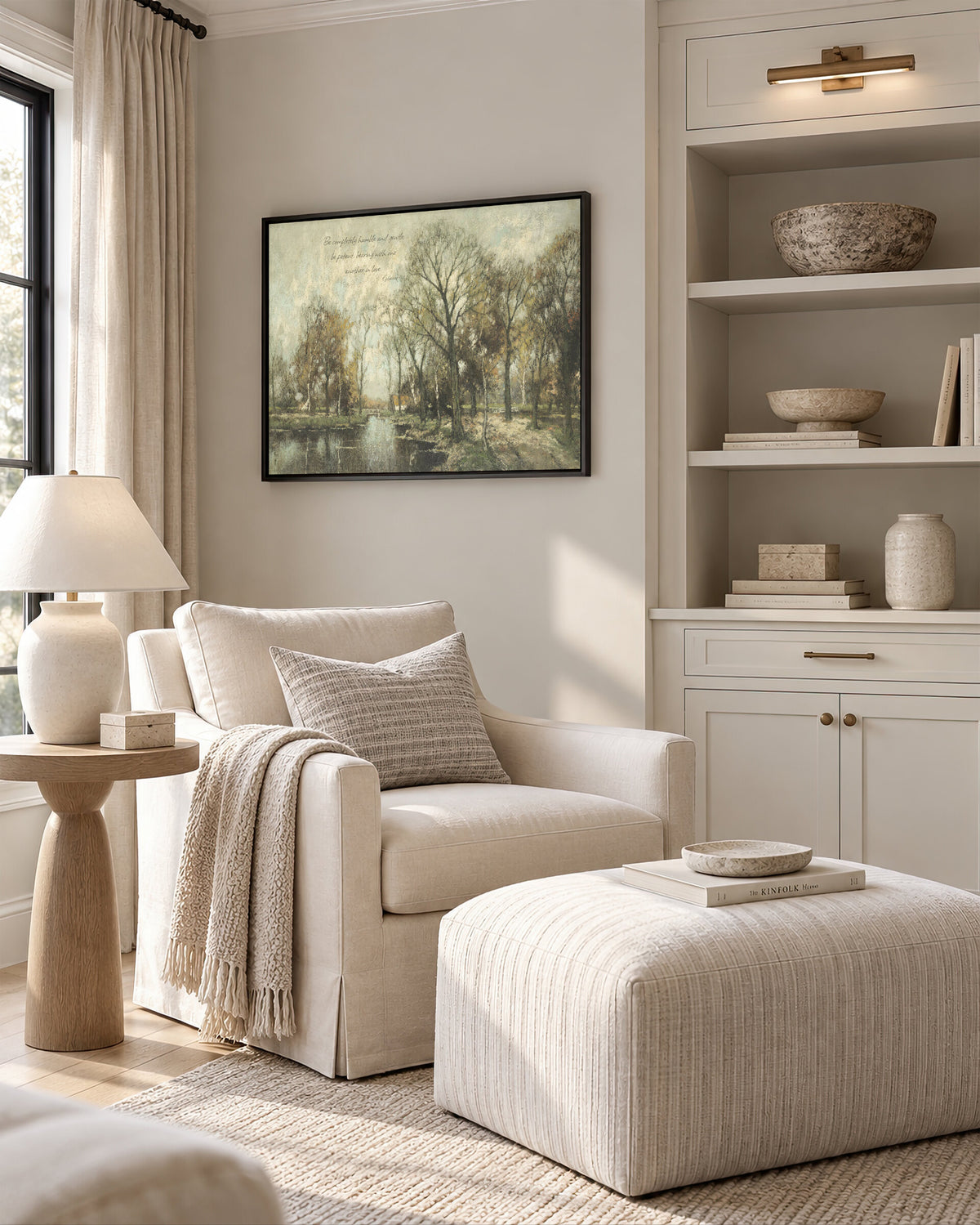 Flooded Woodland River wall art