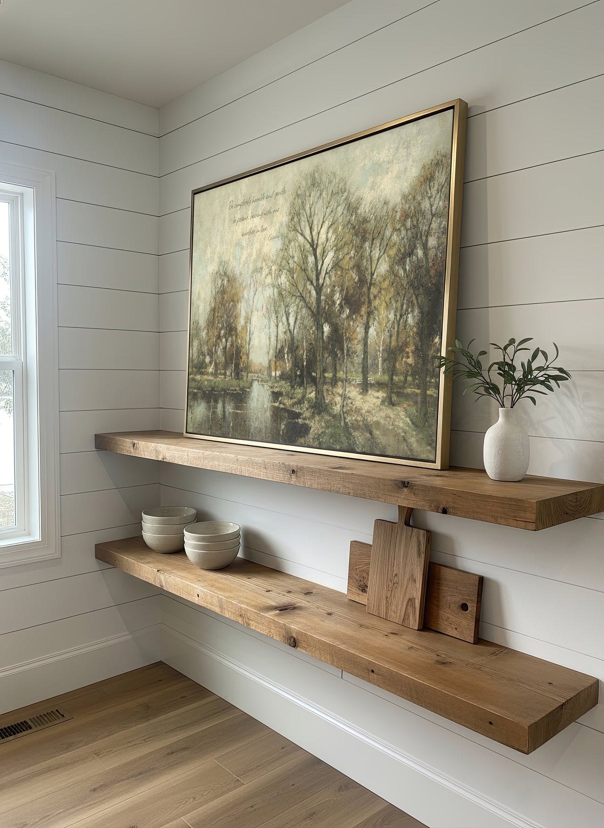 Flooded Woodland River wall art