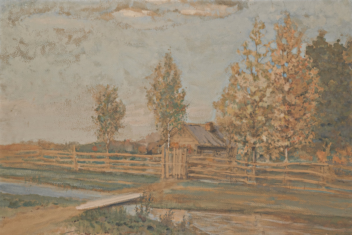 Autumn Country Footbridge artwork