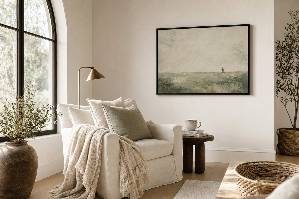 Sower in Field Sage wall art