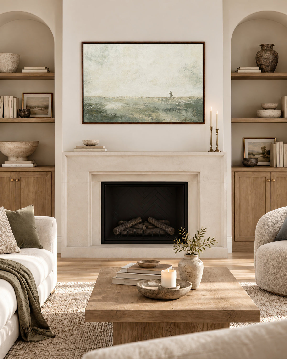 Sower in Field Sage wall art