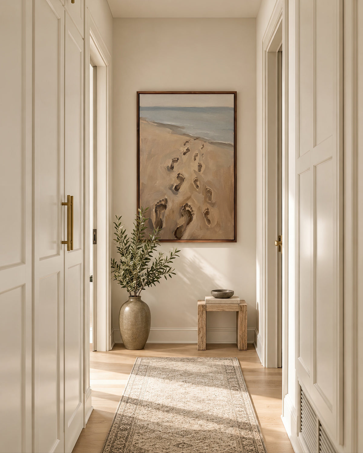 Footprints Coastal Sand wall art