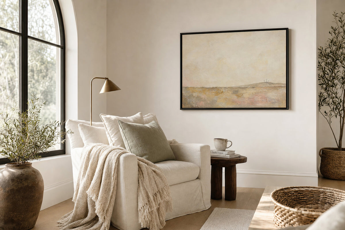 Three Crosses Gold wall art