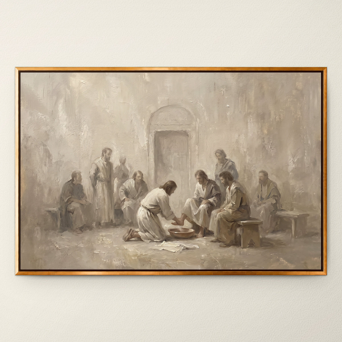 Washing Feet wall art