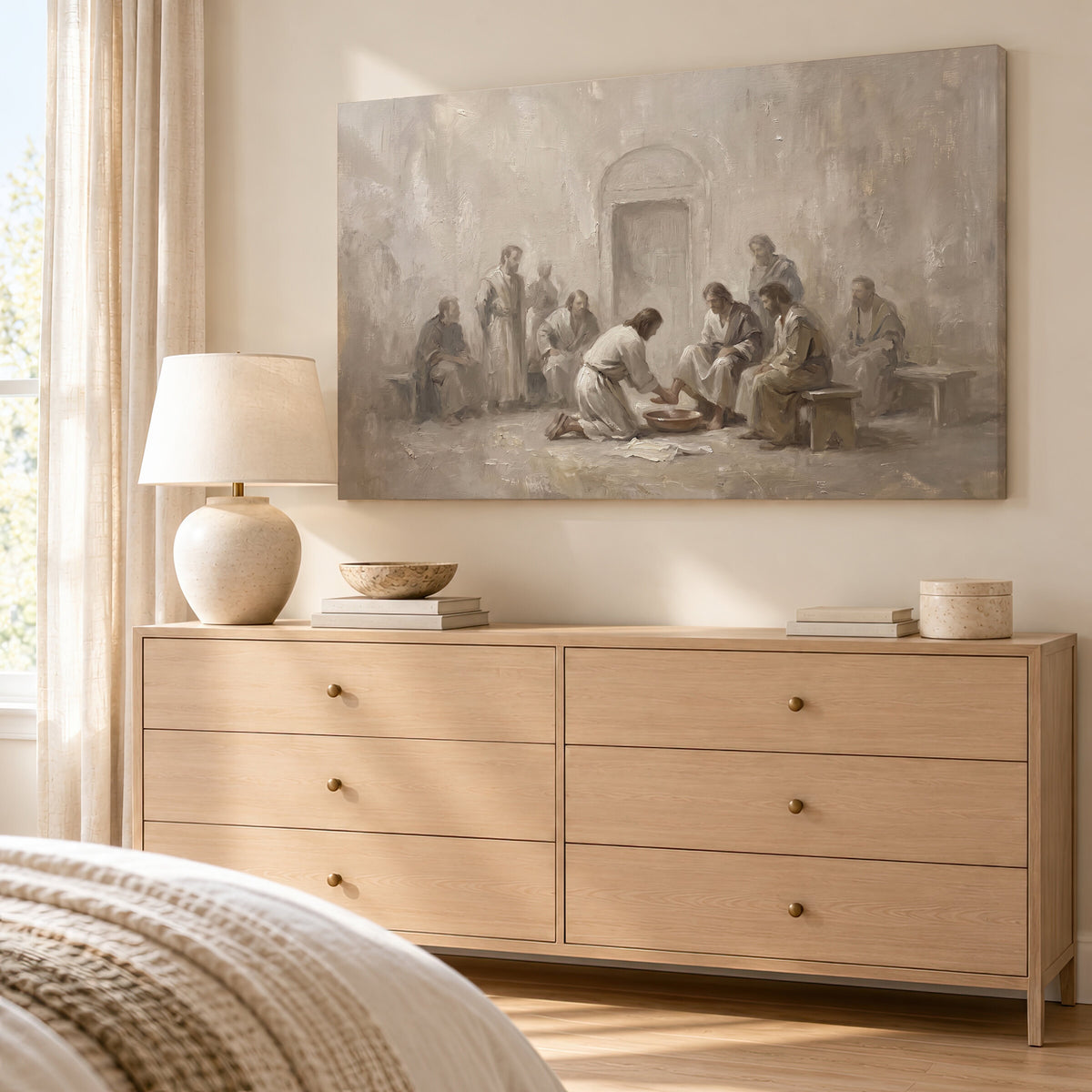 Washing Feet wall art