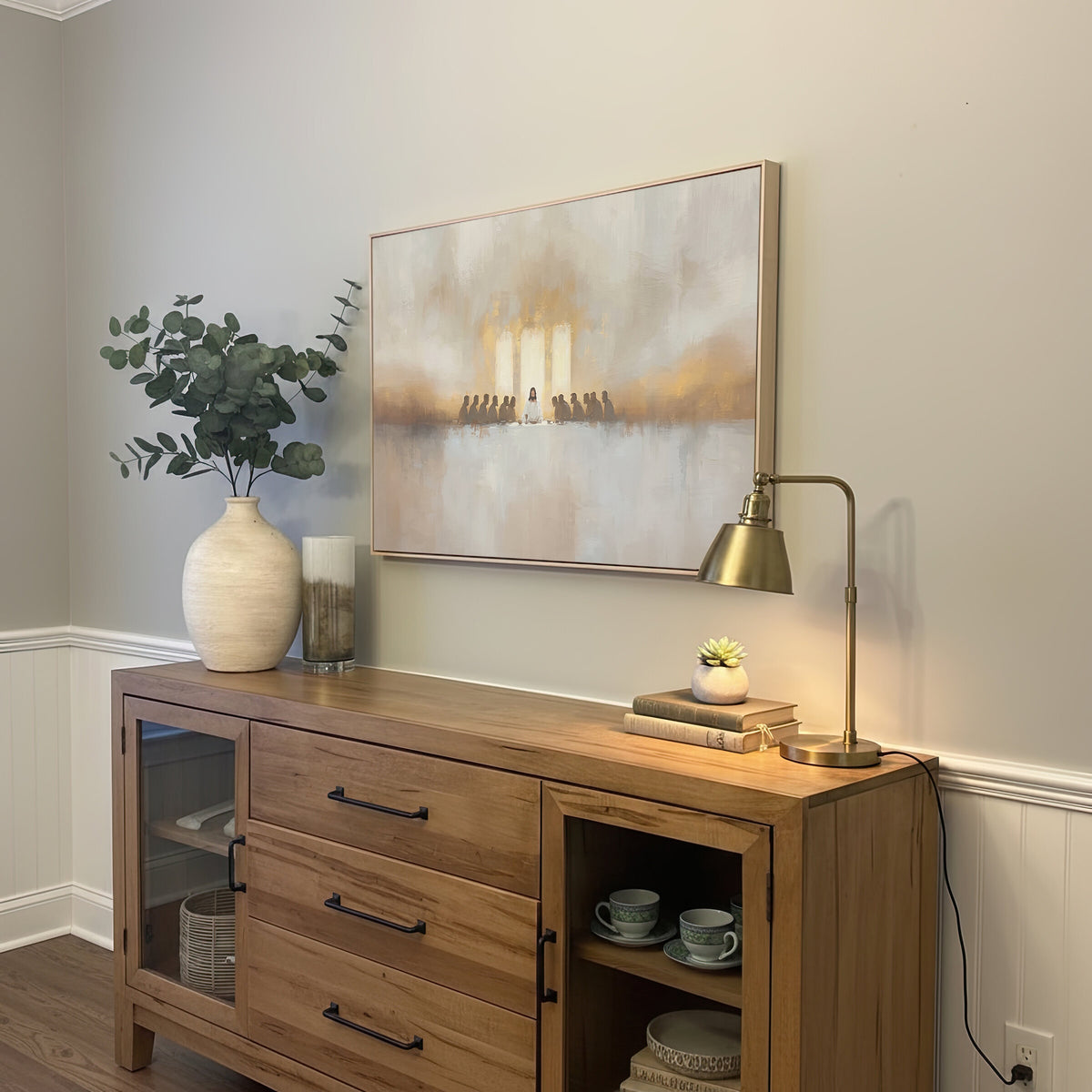 Last Supper Golden Windows wall art