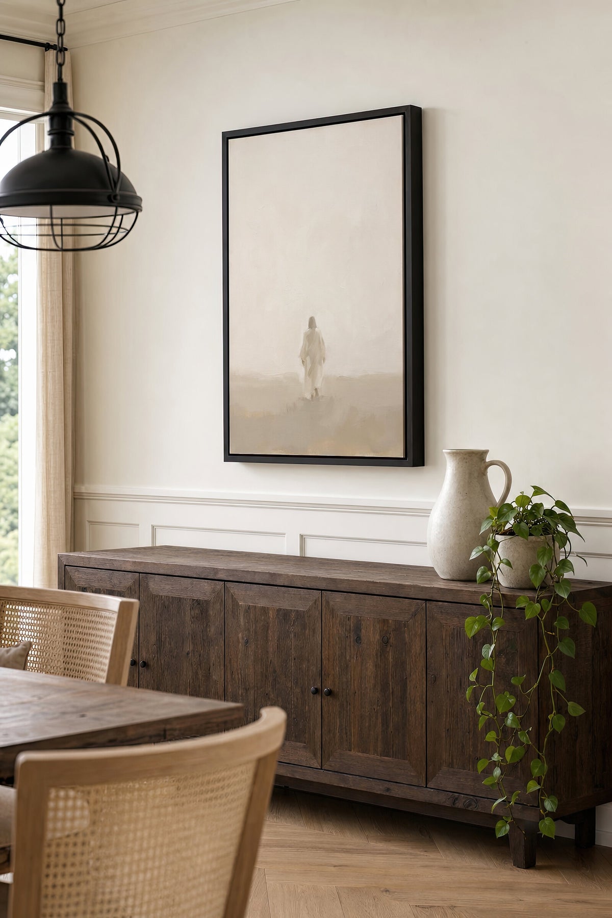 Shepherd into the White wall art