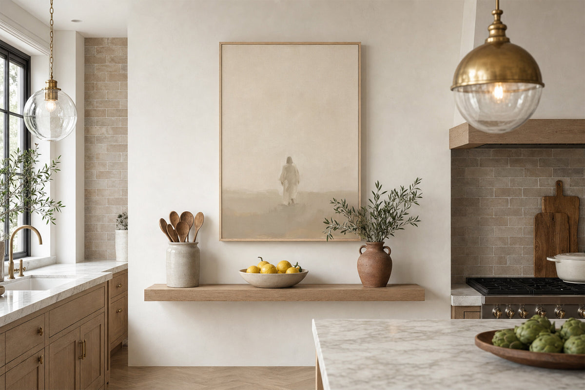 Shepherd into the White wall art