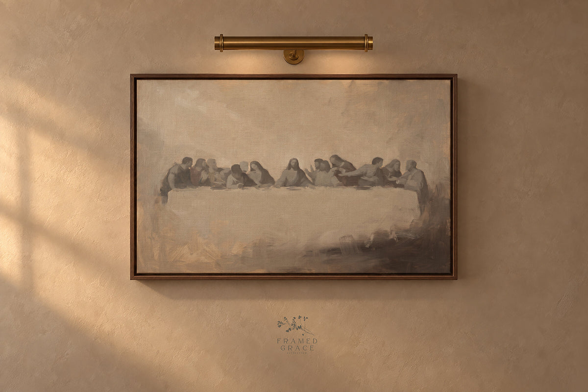 Last Supper at the Grey Table wall art