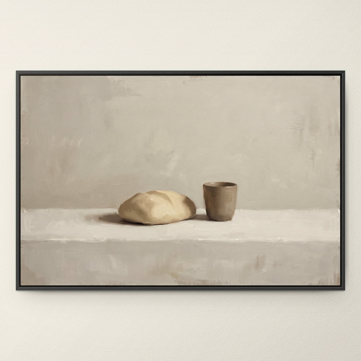 Bread and Cup Ivory wall art