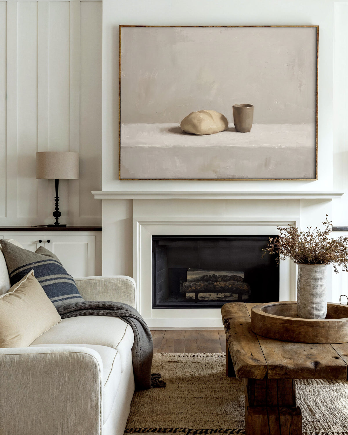 Bread and Cup Ivory wall art